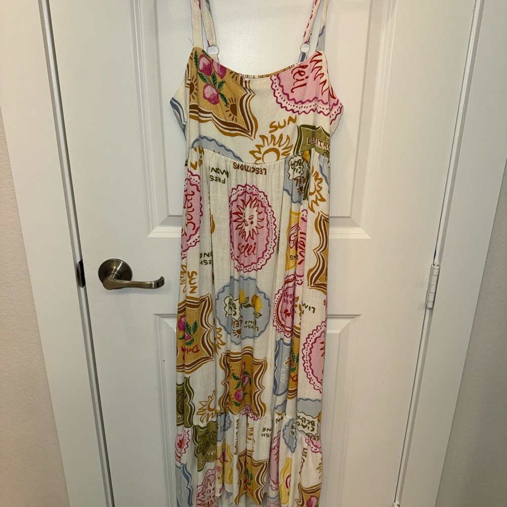 Colorful Patterned Maxi Dress